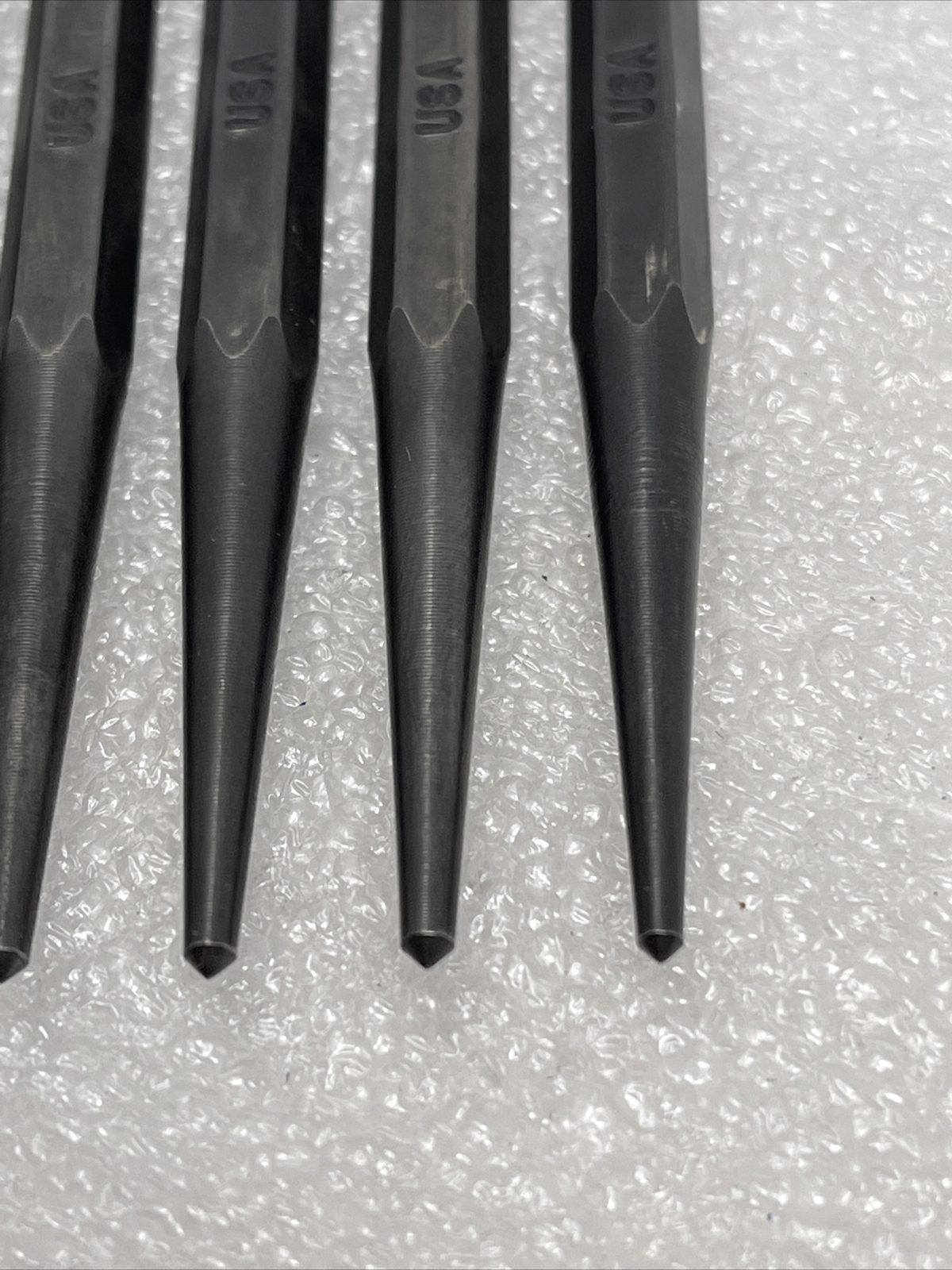 Lot of (5) SK Hand Tools 1/4” Center Punches, 3 3/4” Long, 6908, USA Made, New