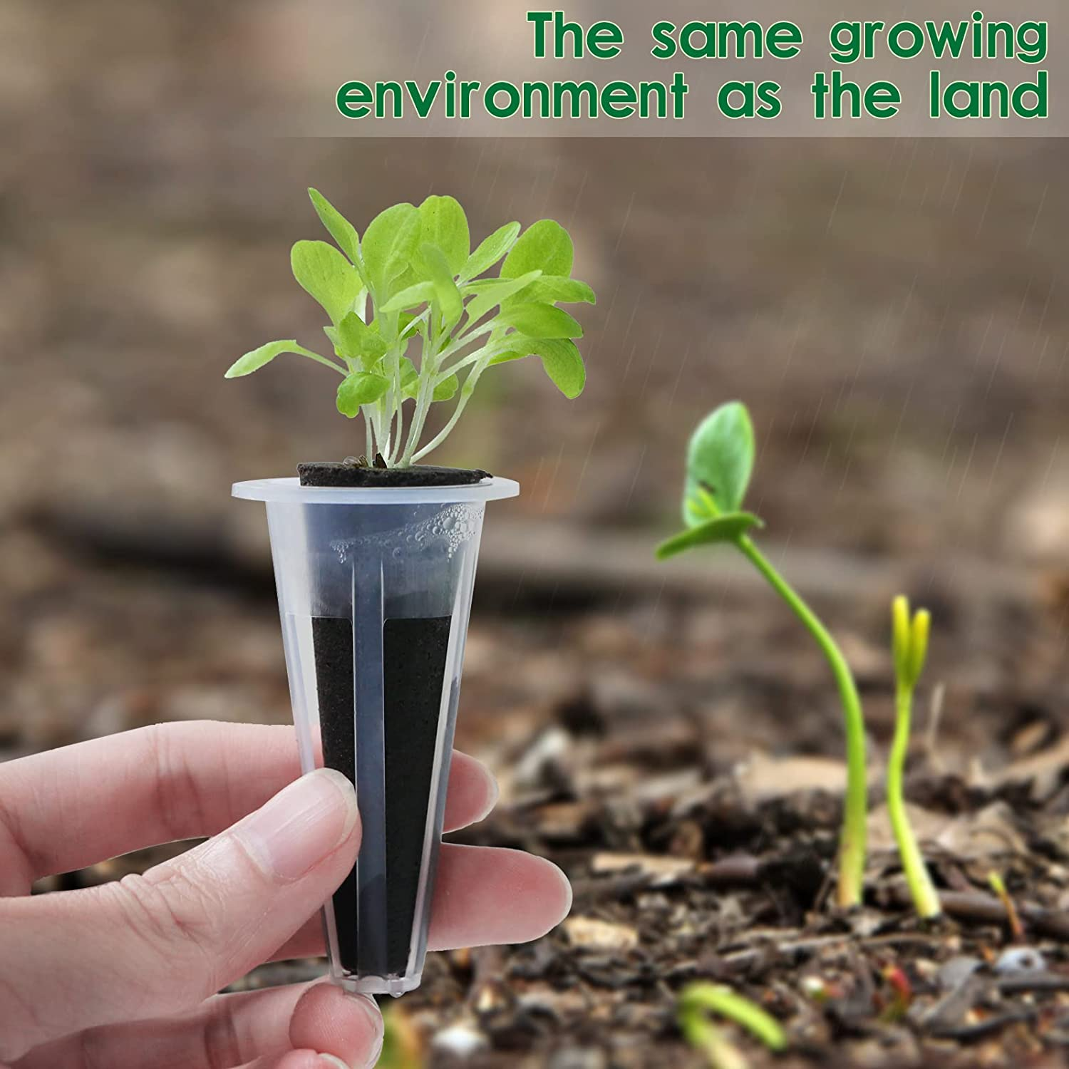 15 Grow Domes,15 Pod Labels,15 Grow Bla-Hydroponic-Garden System Seed-Pods Kit