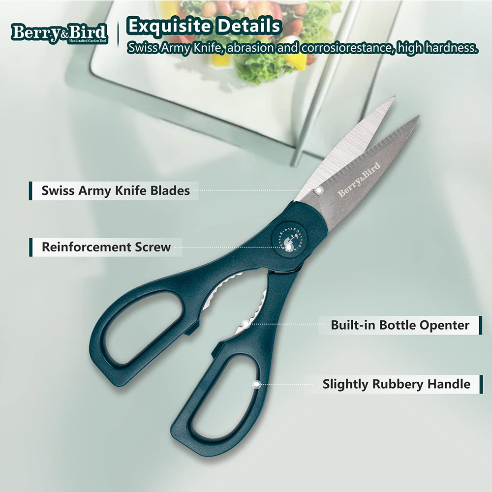 Berry&Bird Kitchen Shears Scissors Stainless Steel Multi Functional Cutting Tool