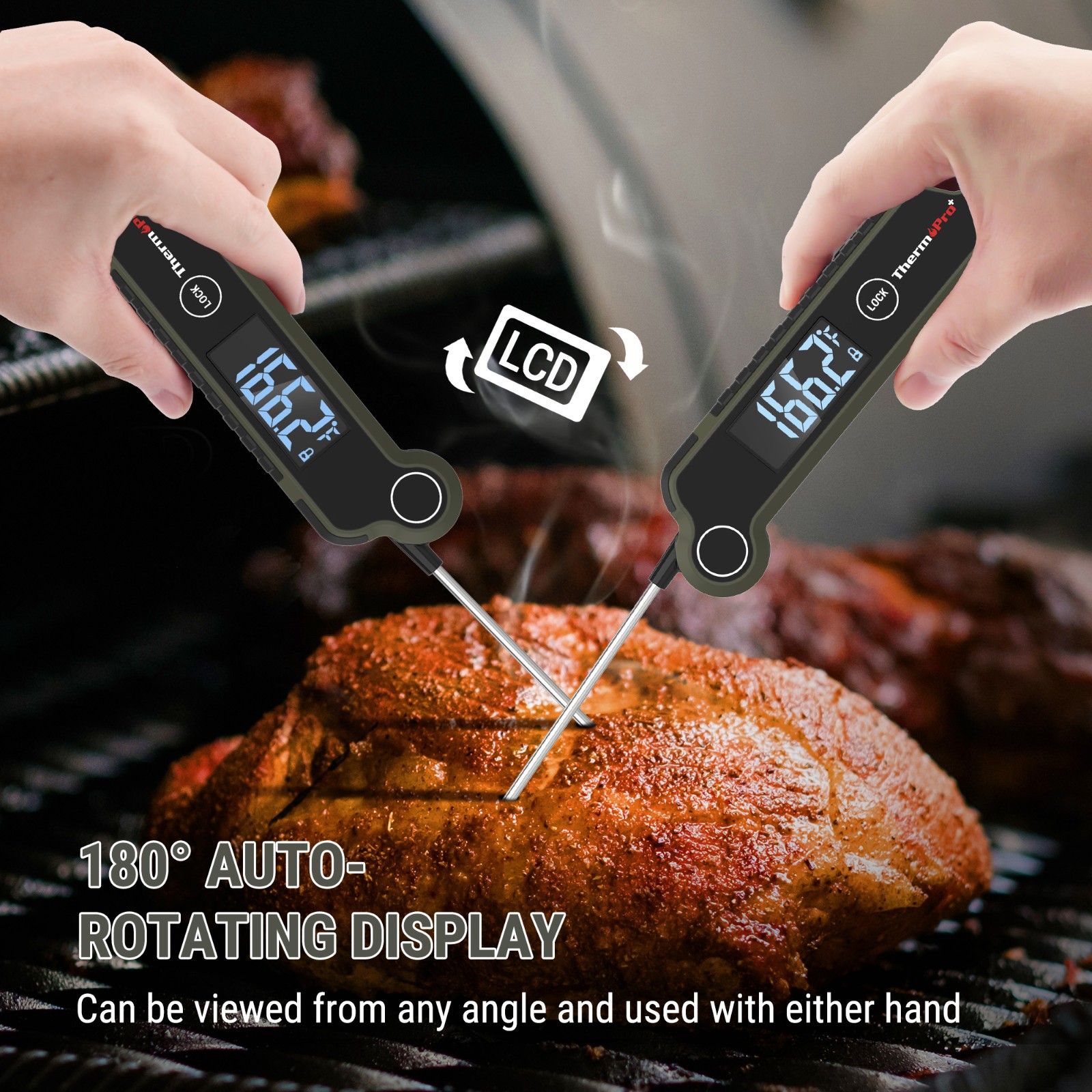 ThermoPro TP620W Meat Thermometer Instant Read Digital Cooking Thermometer Grill