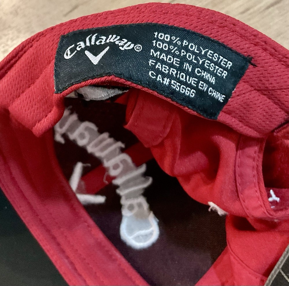 Callaway Chrome Soft Hat Rogue Odyssey Red Adjustable Performance Golf Cap