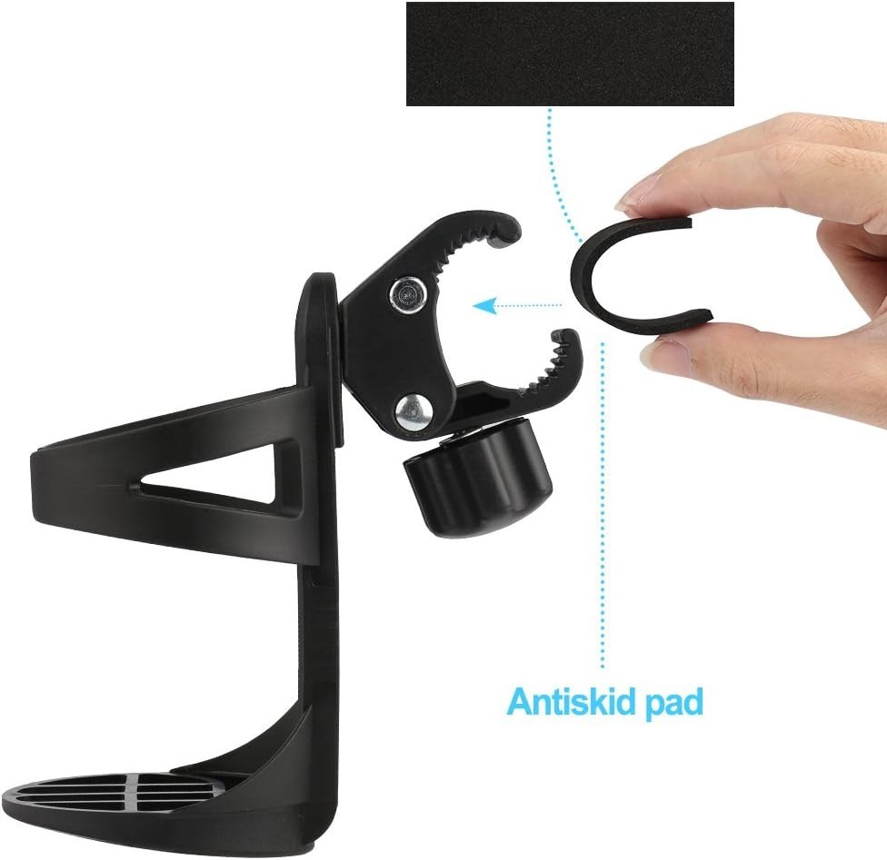 Universal Stroller Cup Holder - 360° Rotatable Design for Smooth Hydration