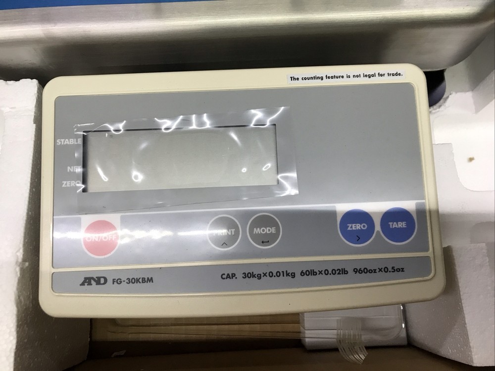 A&D FG-30KBM Bench Scale /Platform shipping Scale 60X.002 LB