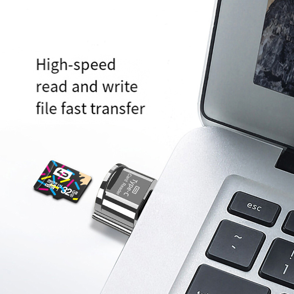 USB-C To Micro SD Memory Card Reader TF Adapter Type C For Android Phone OTG
