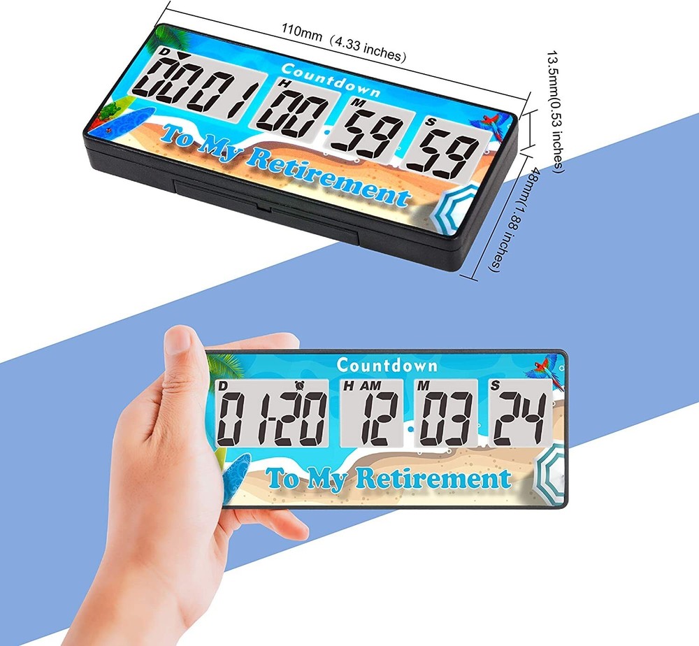 Digital 9999 Days Events Timer, Count-Down&Count-up Tracking,Backlight Display