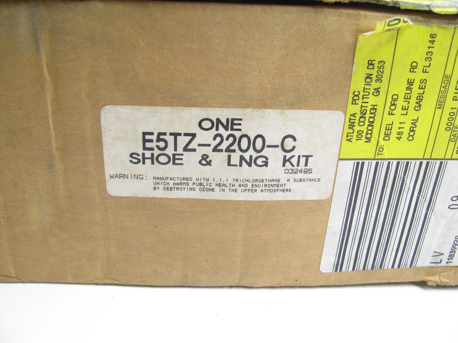 NEW GENUINE OEM Ford E5TZ-2200-C Rear Brake Shoes - 85-98 E250 E-350 F-250 F-350
