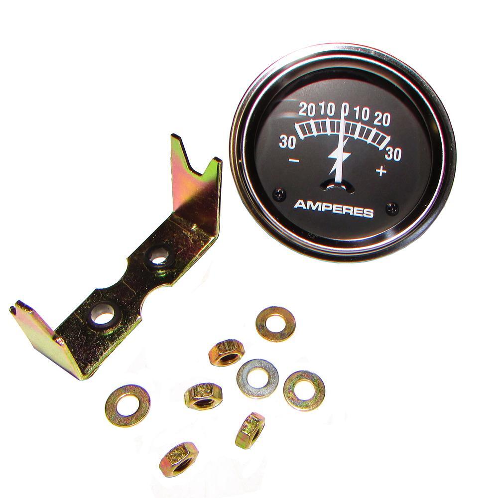 Universal 30 AMP Ammeter Gauge for Various Tractors & Equipment (Fits 2" Hole)