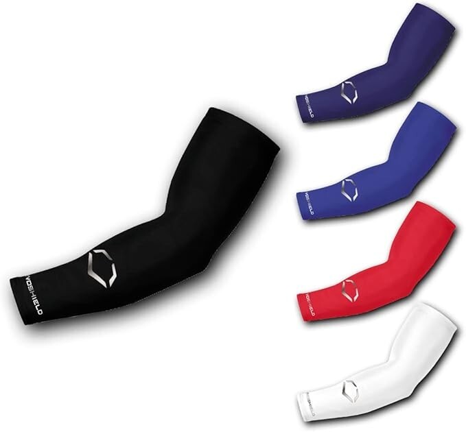 Evoshield Baseball & Softball Compression Arm Sleeve - S/M Size - BLACK Color
