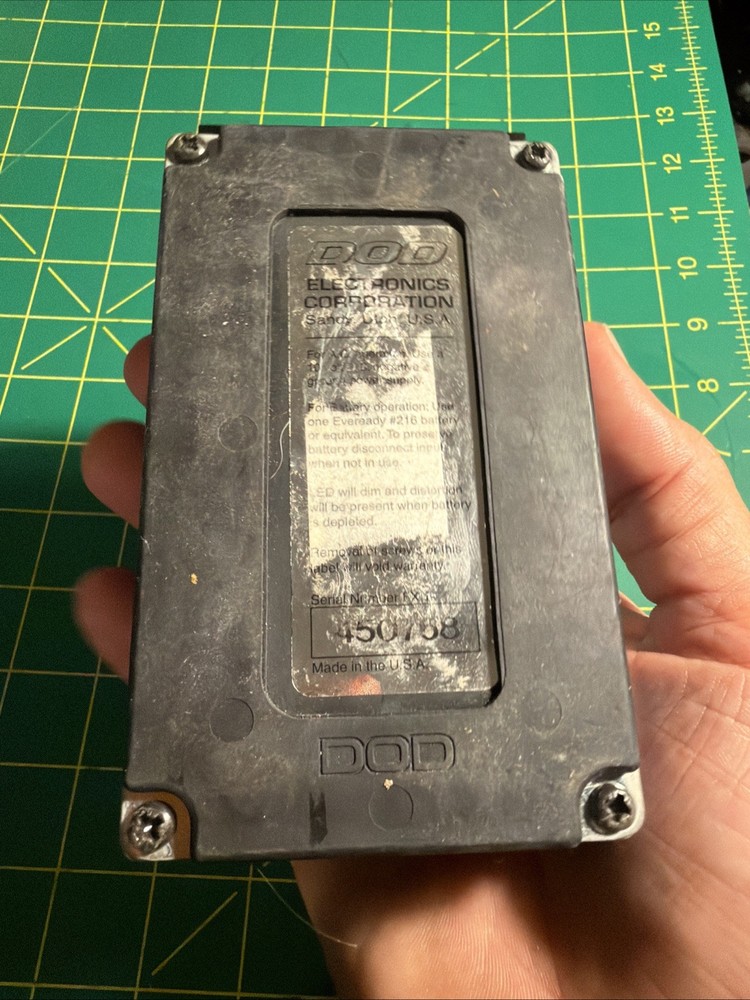 DOD FX75-B Stereo Flanger Guitar Effect Pedal USA WORKING Grey Knobs