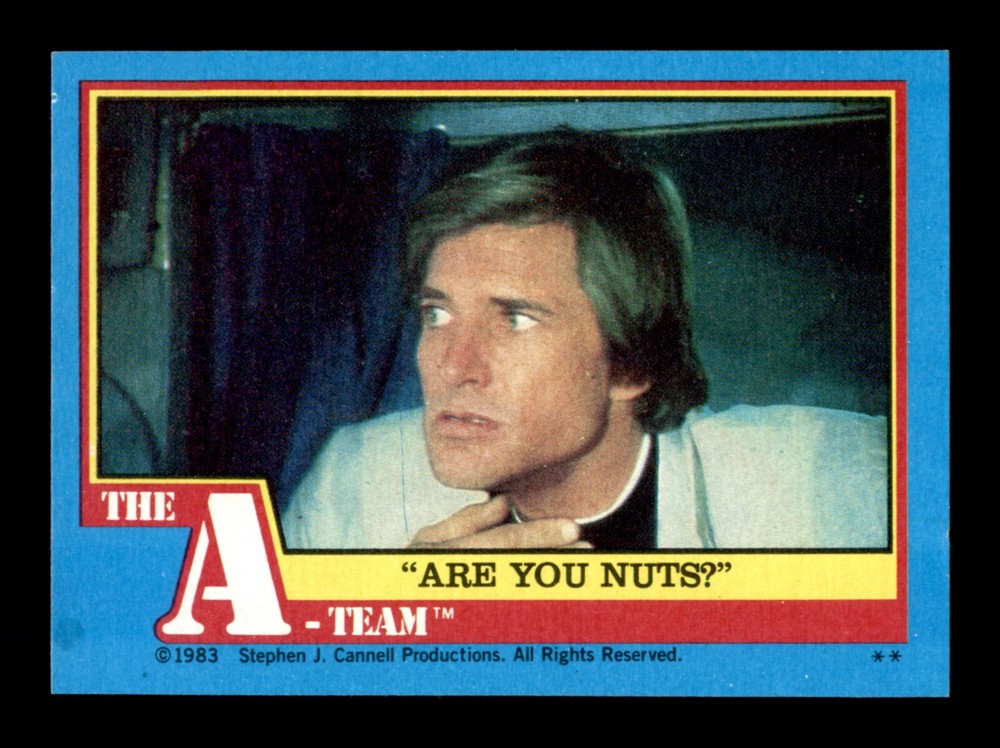 1983 TOPPS A-TEAM BASE SET & STICKERS / SEE DROP DOWN MENU