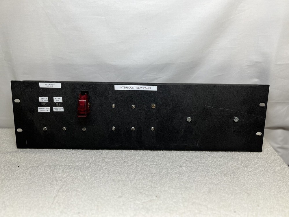 3 RU Custom Broadcast Transmitter Interlock Relay Panel