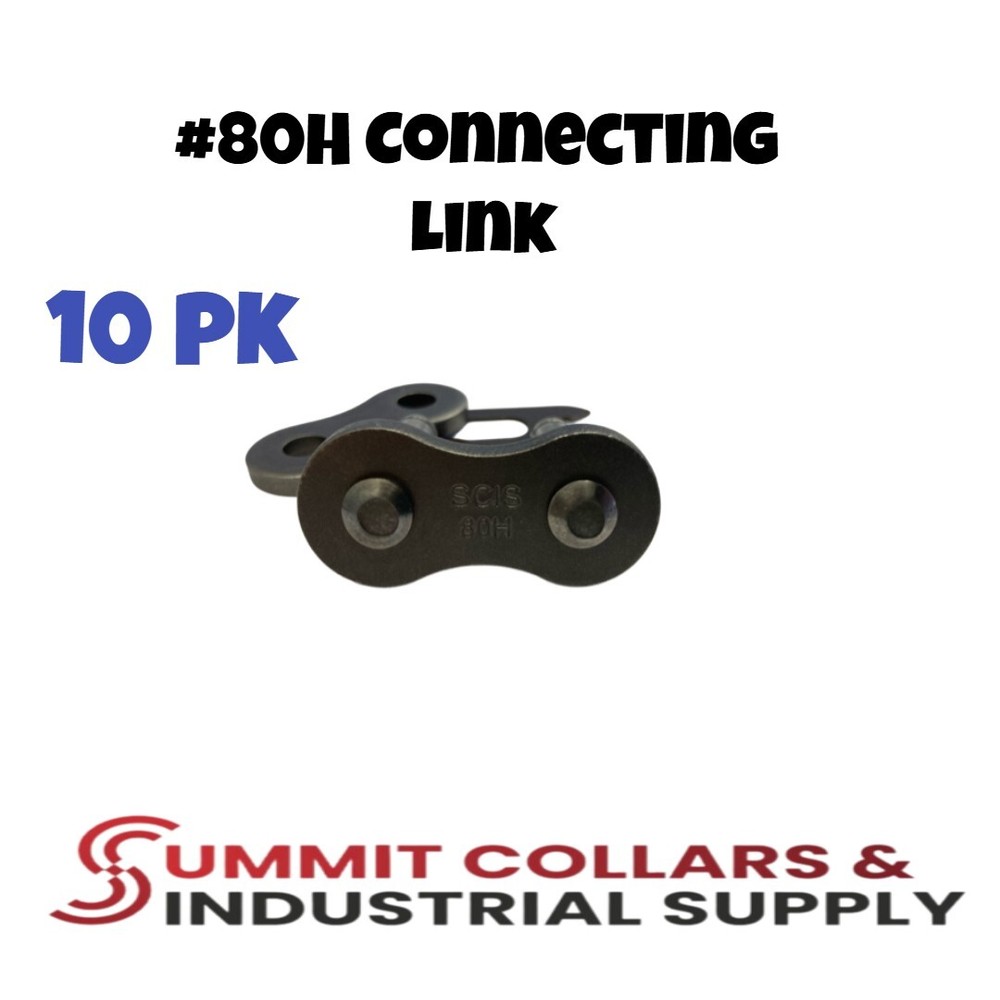 80H Heavy Duty Roller Chain Connecting Link (10PCS)