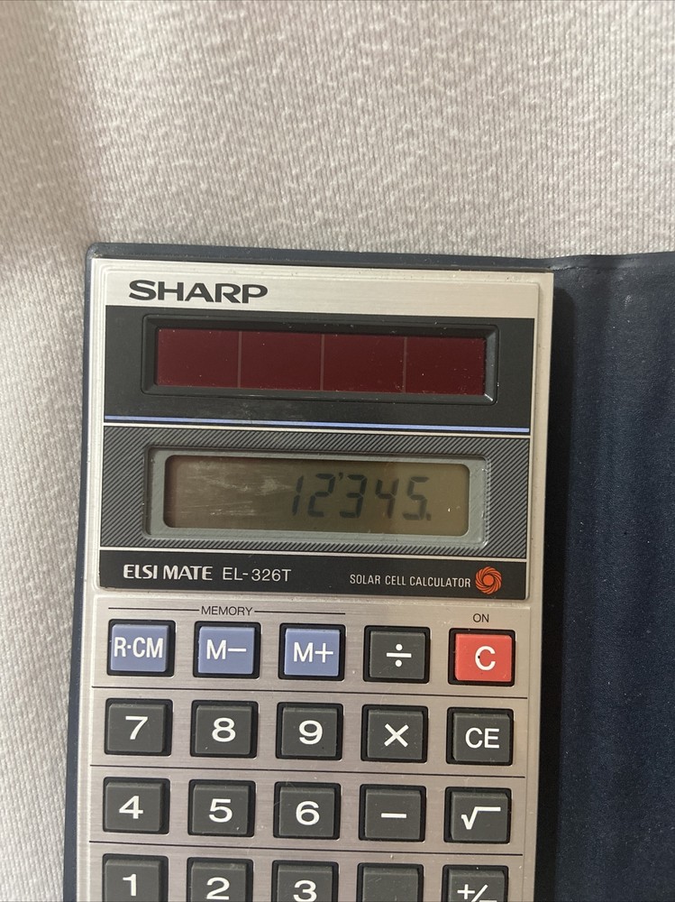 Sharp ELSI MATE EL-326T Solar Cell Calculator