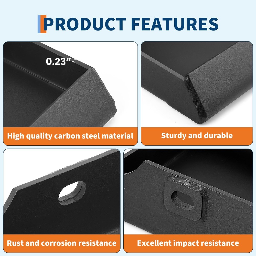 Quick Attachment Mini Skid Steer Mount Plate for Dingo Ditch Witch Ramrod Black