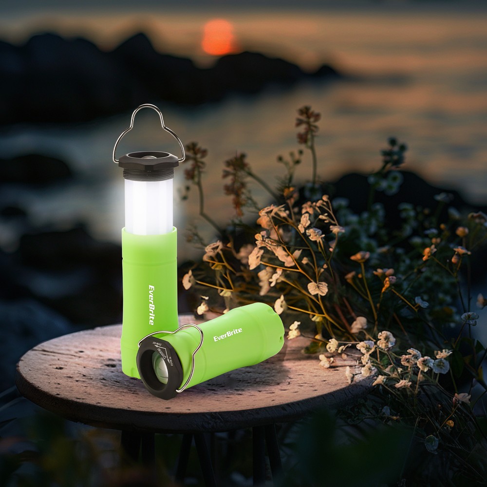 EverBrite 2-in-1 Mini Lanterns and Flashlights 2Pack Battery Powered Green