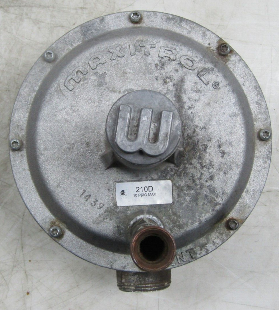 😏 MAXITROL 210D 1½" GAS PRESSURE REGULATOR 10 PSIG MAX