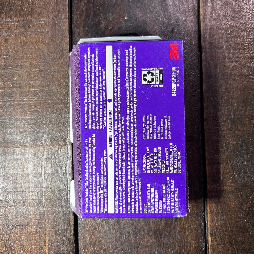 3M 220 Grit Edge Detailing Sanding Sponge