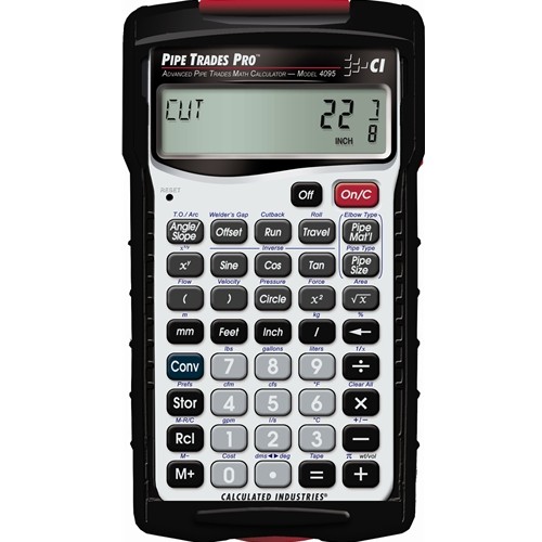 Calculated Industries 4095 Pipe Trades Pro Advanced PipeTrades Math Calculator