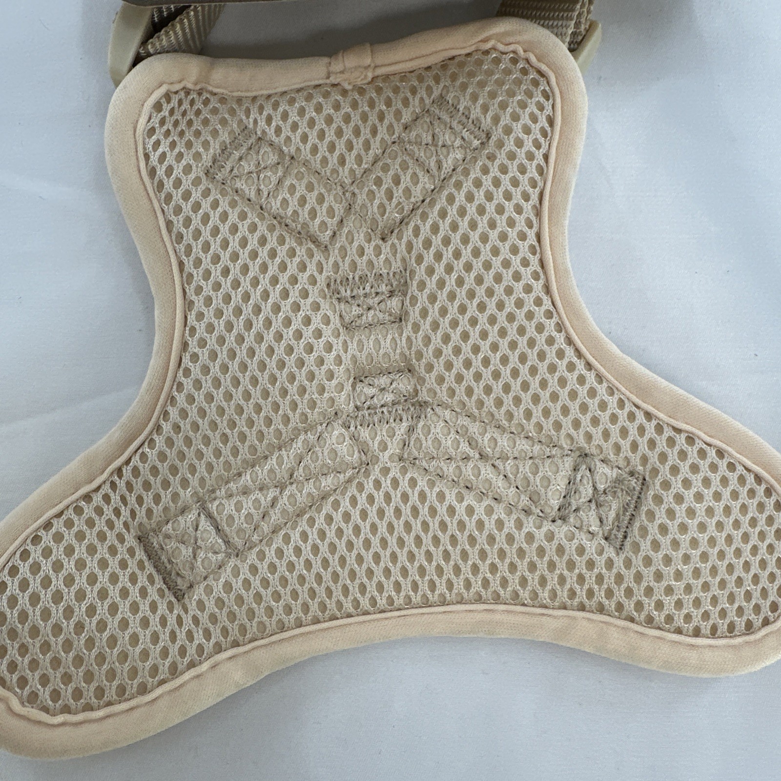 Doghaus Dog Harness LARGE (33-55lb) Cream Ivory Neoprene Mesh Adjustable Durable