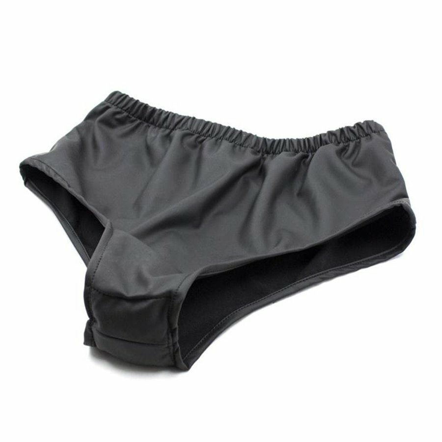 Wearable Male Men's Underwear Shorts Brief with Silicone Anal Butt Plug