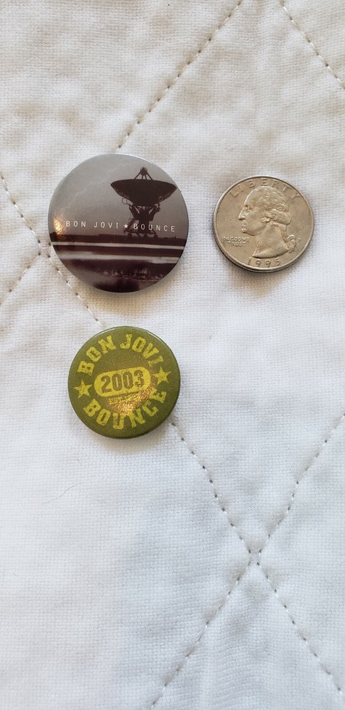 Bon Jovi 2003 Bounce Pins X2