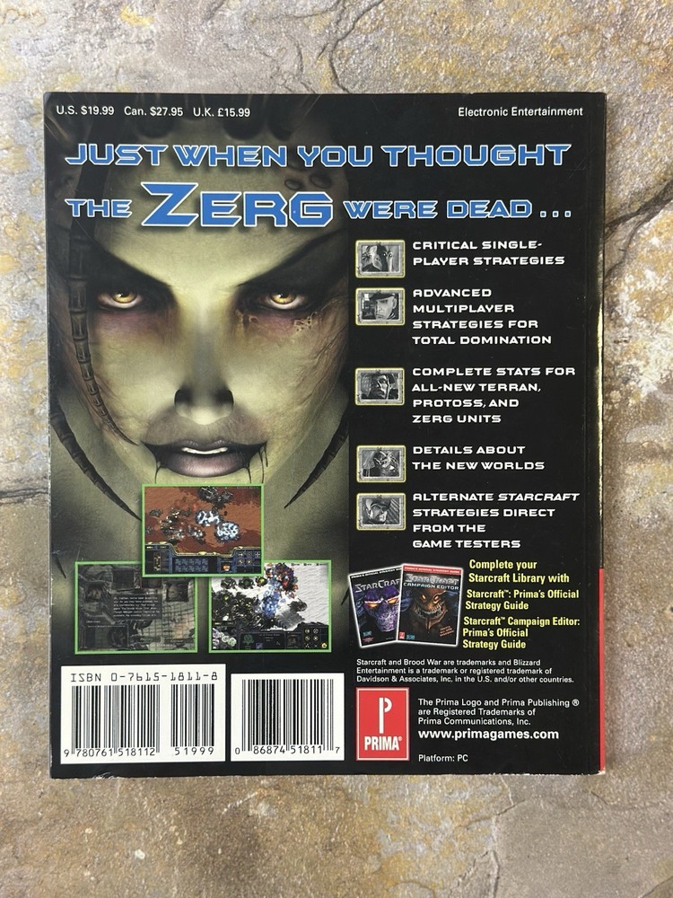 Starcraft Expansion Set: Brood War Prima Official Strategy Guide - PC