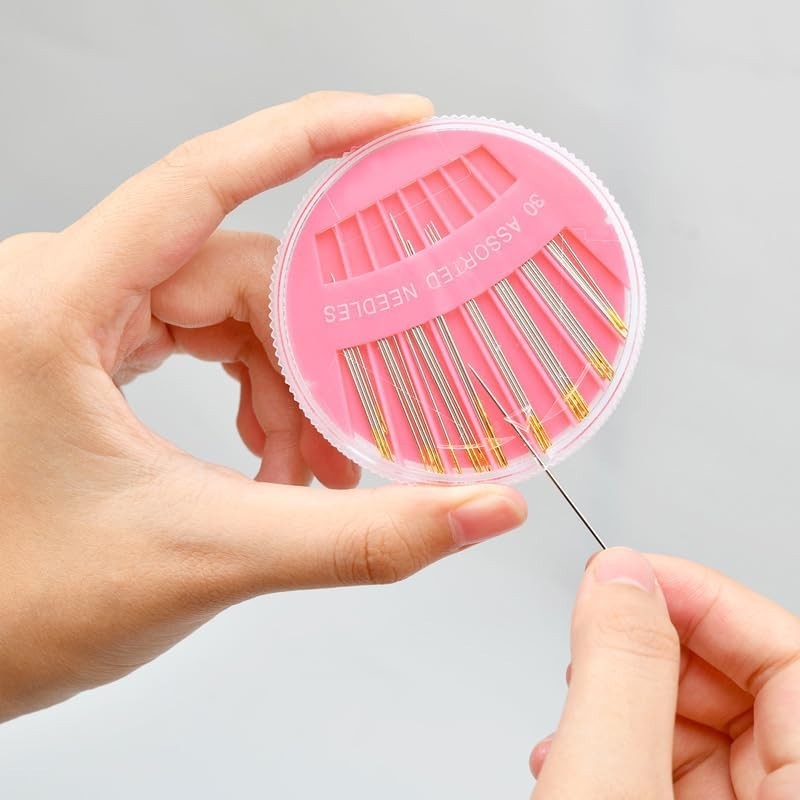 Effortless Crafting with 30 Assorted Sewing Needles - Durable & Rust-Free Design