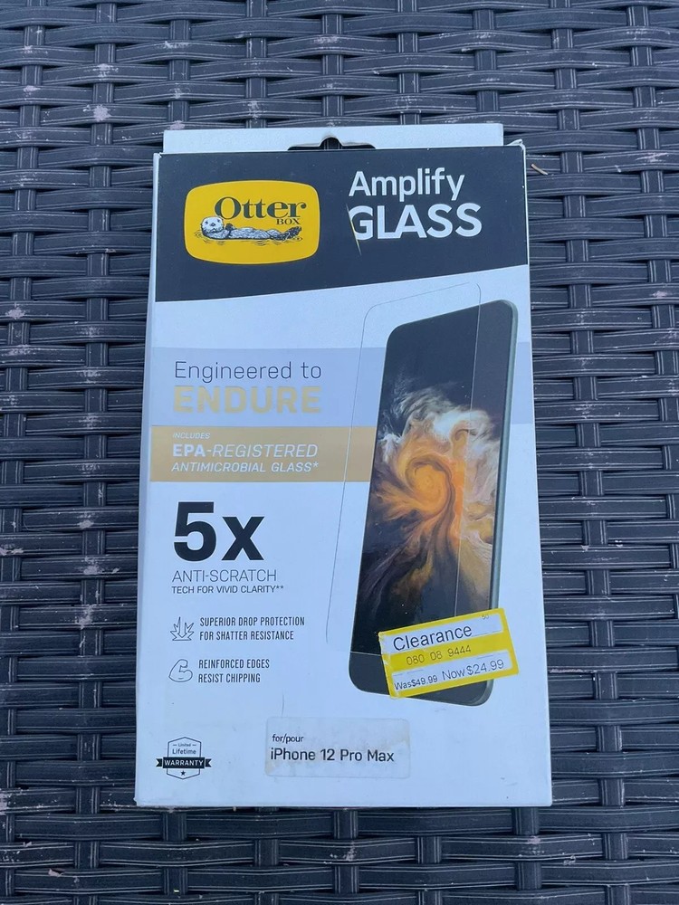 OtterBox Amplify Glass Screen Protector for iPhone 12 Pro Max - Clear