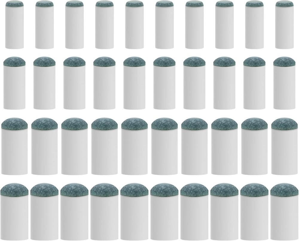 40 Pcs Slip On Pool Cue Tips Replacement Kit 4 Sizes