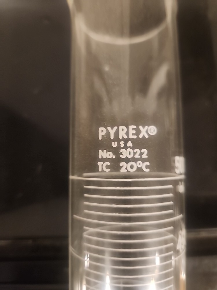 pyrex glass cylinder 500ml