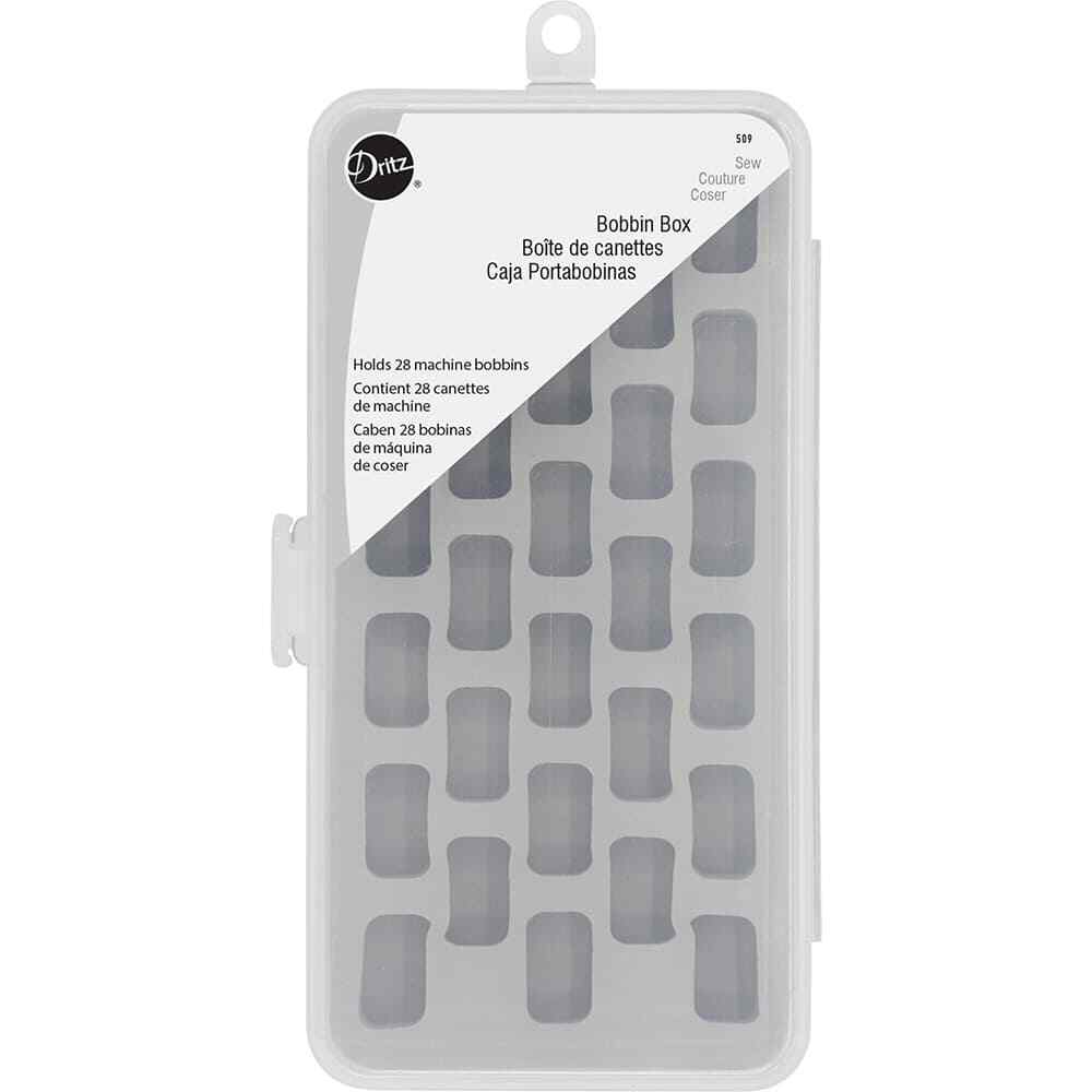 Dritz Bobbin Box, Holds 28 Bobbins