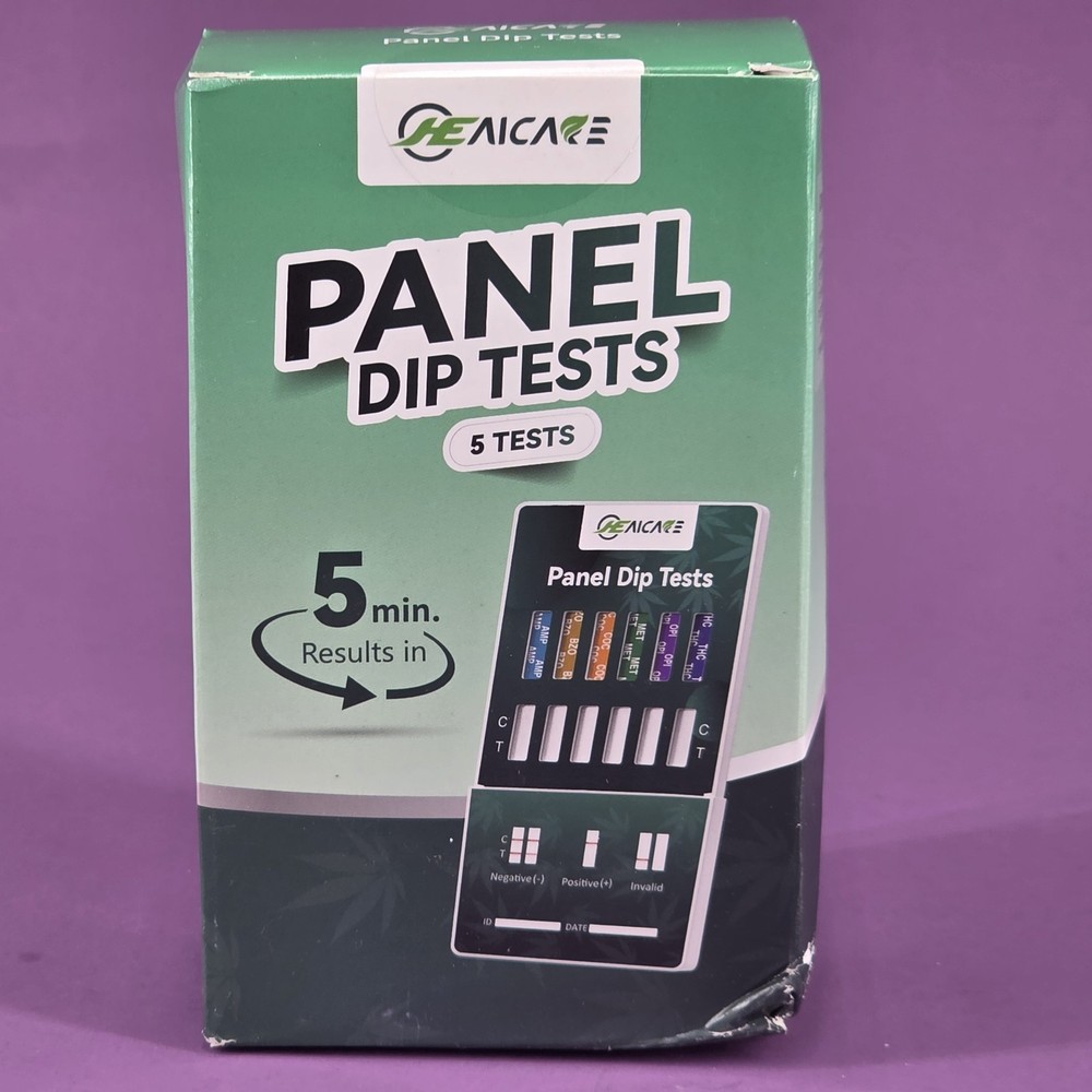(5 pack) 6 Panel Urine Multi-Drug Test Dip Card