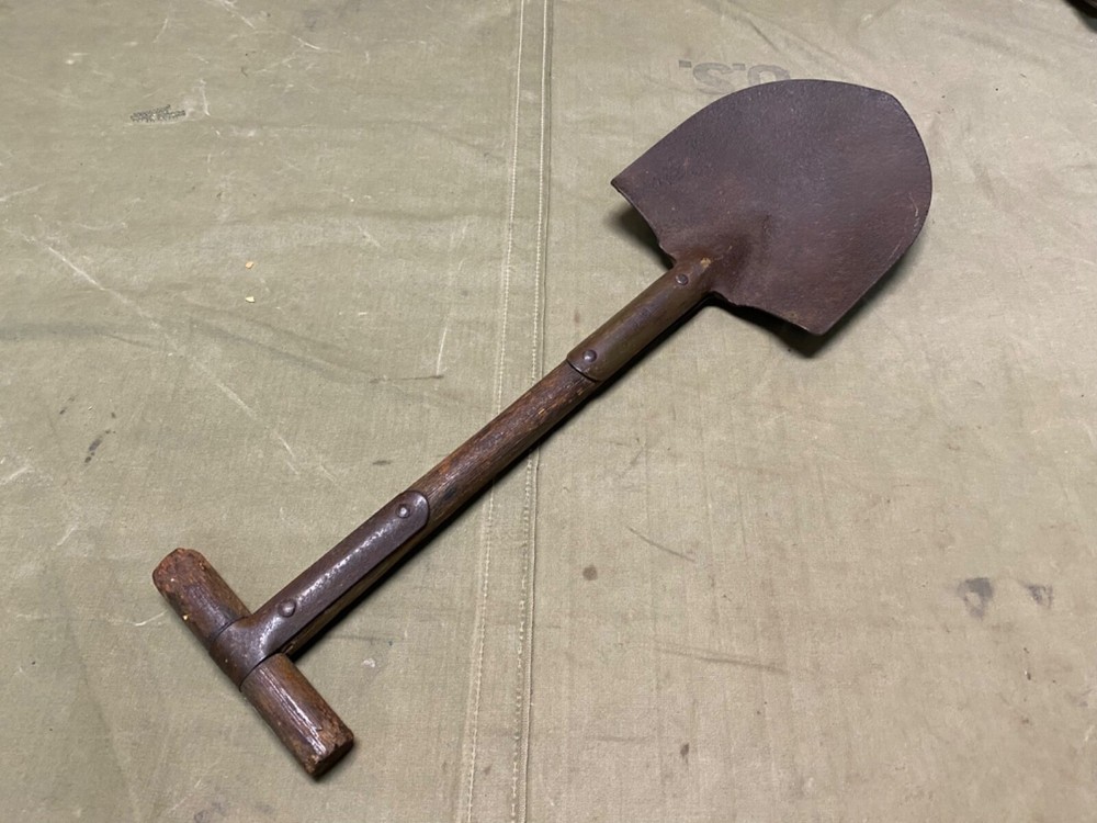 ORIGINAL WWI WWII US ARMY M1910 T-HANDLE FIELD E-TOOL ENTRENCHING SHOVEL-