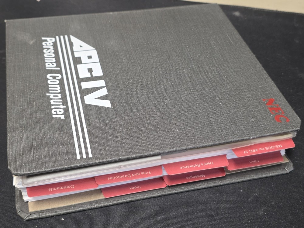 Vintage NEC APC IV Advanced Personal Computer MS-DOS 3.1 Guide & Floppy Disk