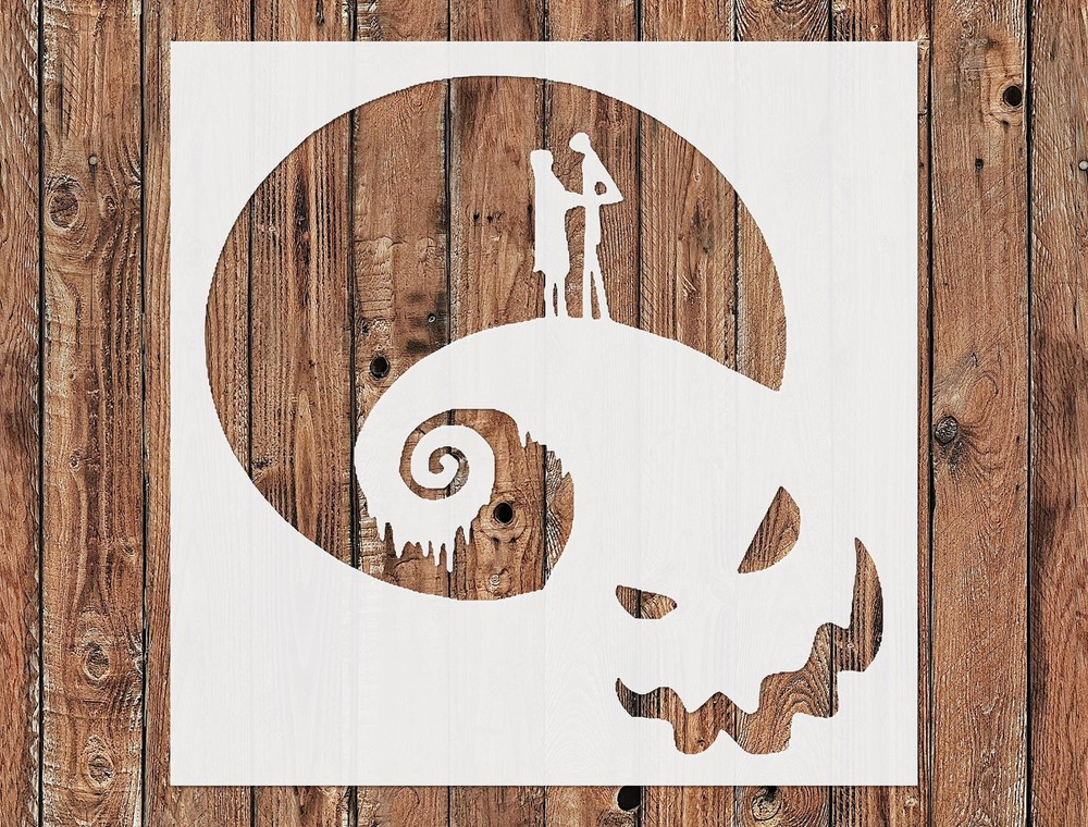 Reusable Plastic Stencil Template - Nightmare Before Christmas Design by Sten…