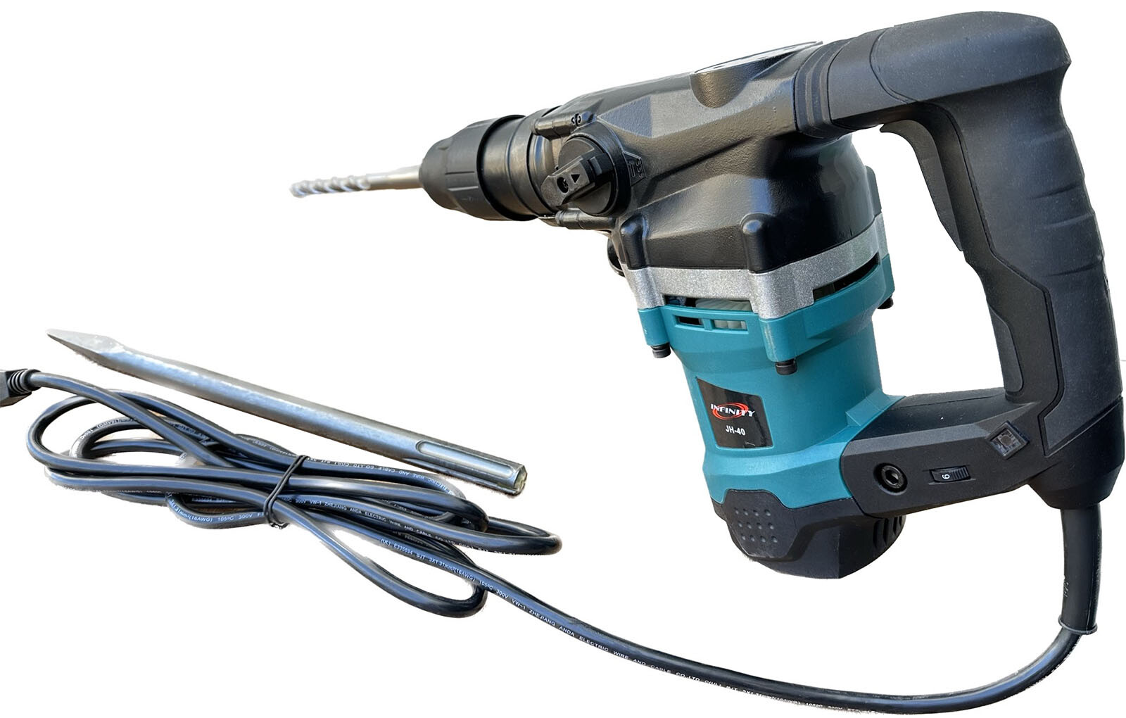 1600W SDS Max Rotary Hammer Drill Chipping Hammers Chisels & Concrete Hole Saw