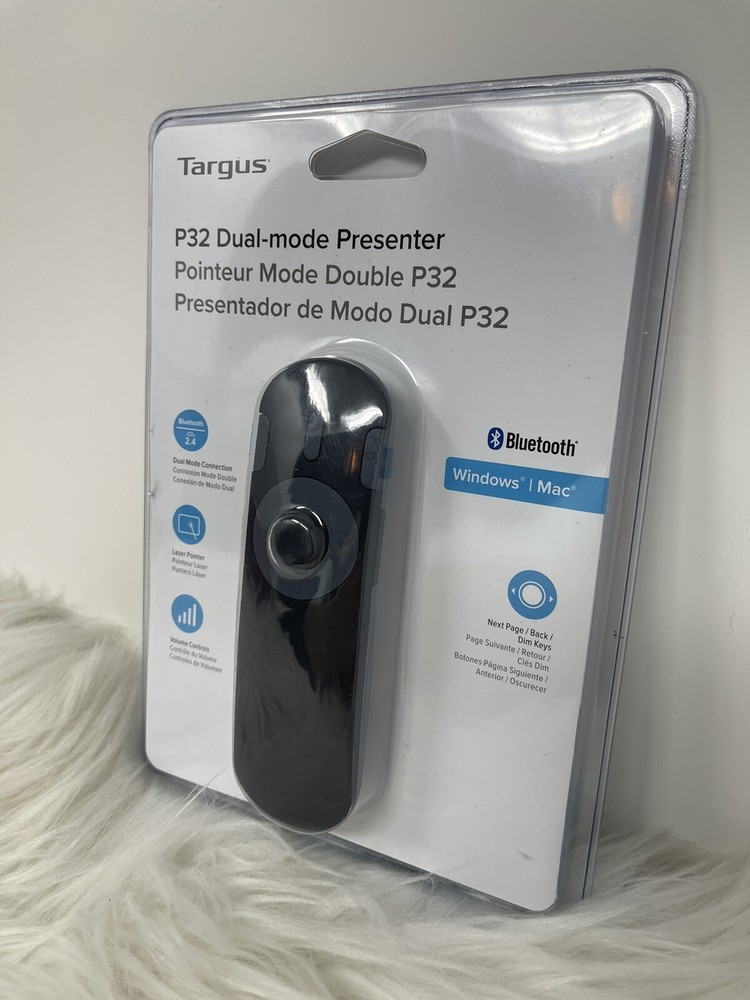 Targus P32 Dual Mode Presenter Pointer Bluetooth AMP32GL