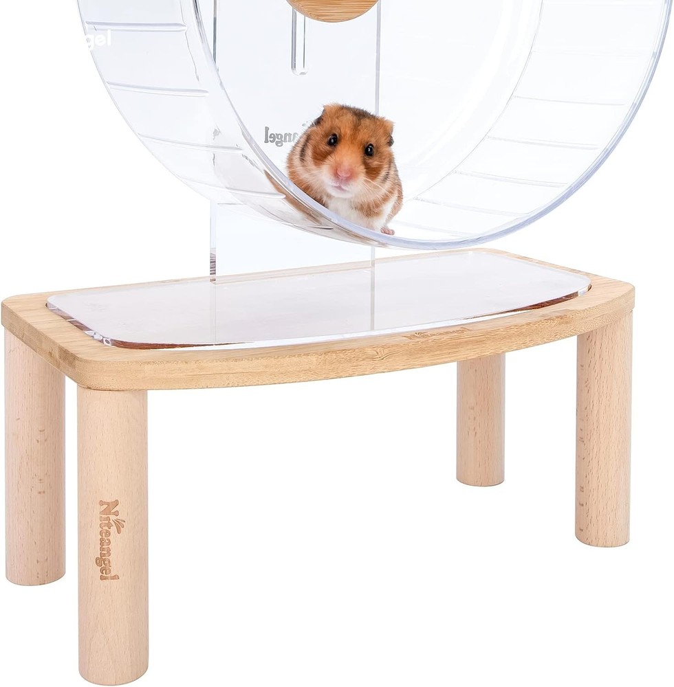 Durable Medium Hamster Wheel Platform - Stabilizes Super-Silent & Acrylic Wheels