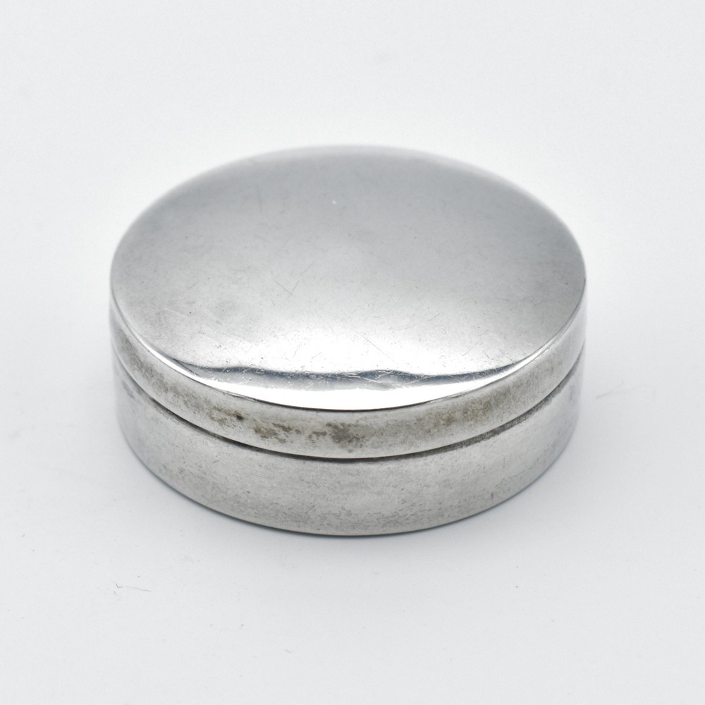 Antique Solid Silver Pill Pot Snuff Box 1925 William Neale