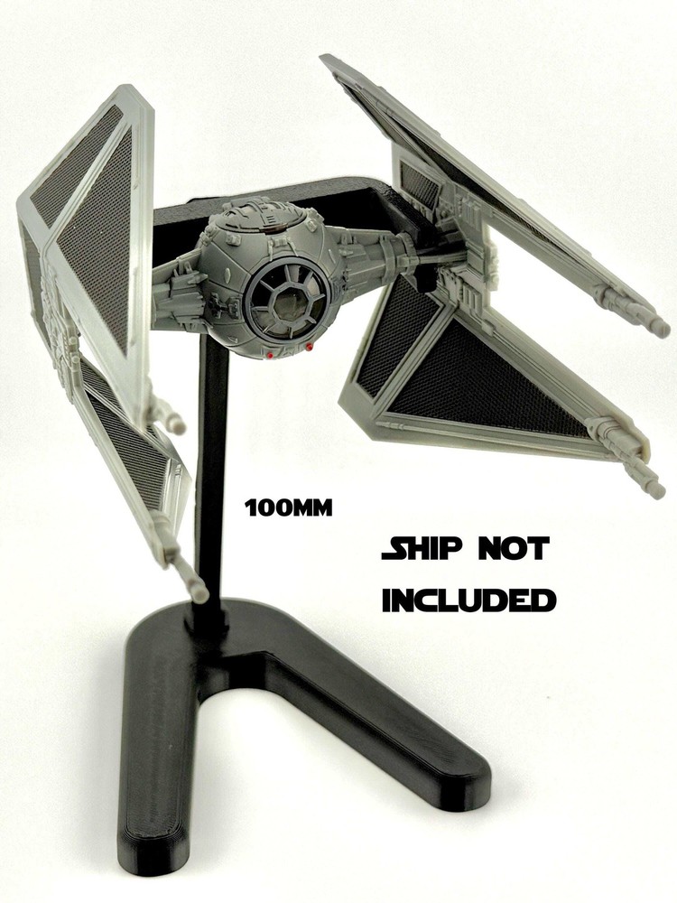 TIE Interceptor Flight Stand for Micro Galaxy Squadron Cosmic Swap Flight Stands