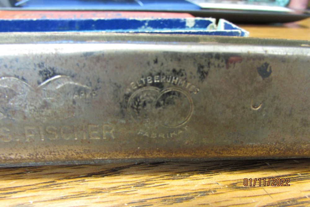 vintage harmonica in c jos fischer schultz mark