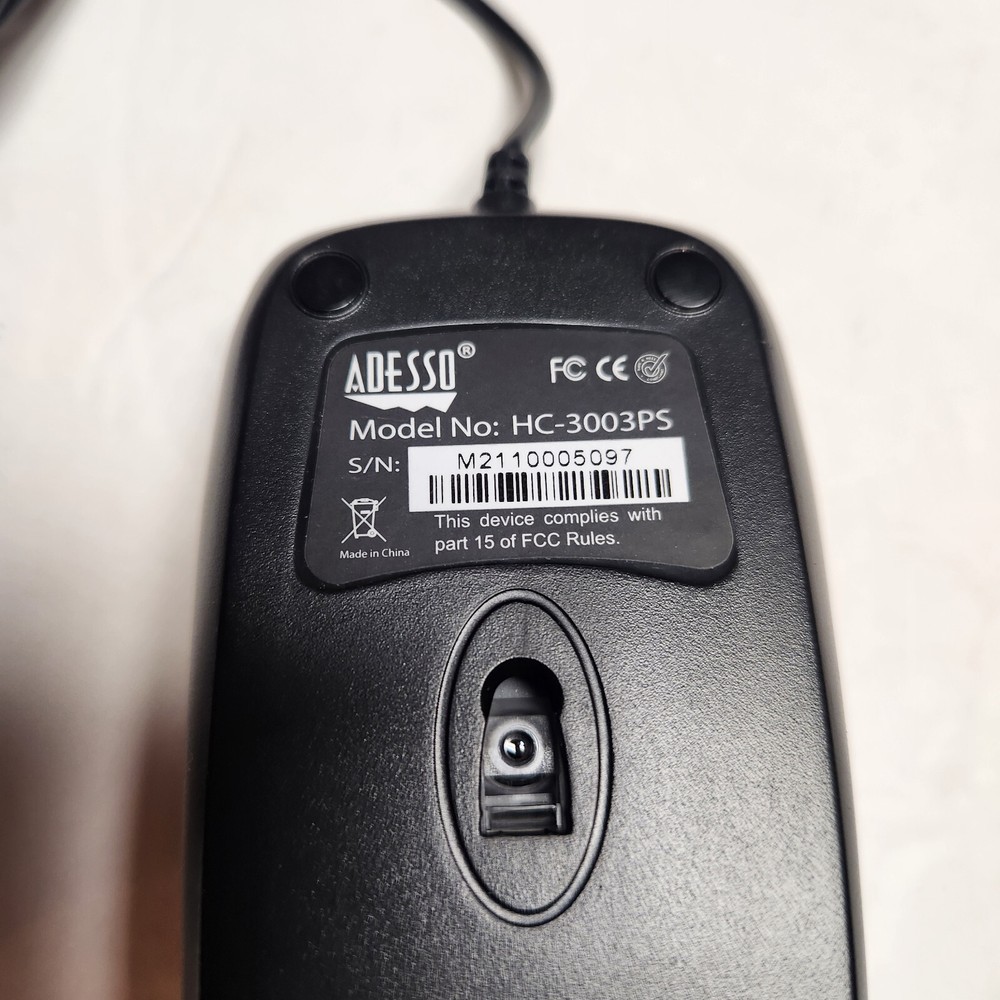 Adesso 3 button desktop ps/2 optical scroll mouse HC-3003PS NEW