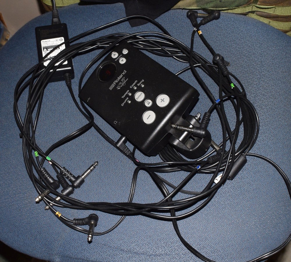 ROLAND TD-1K V-DRUM CONTROLLER & WIRE HARNESS + AC POWER SUPPLY CONTROL MODULE