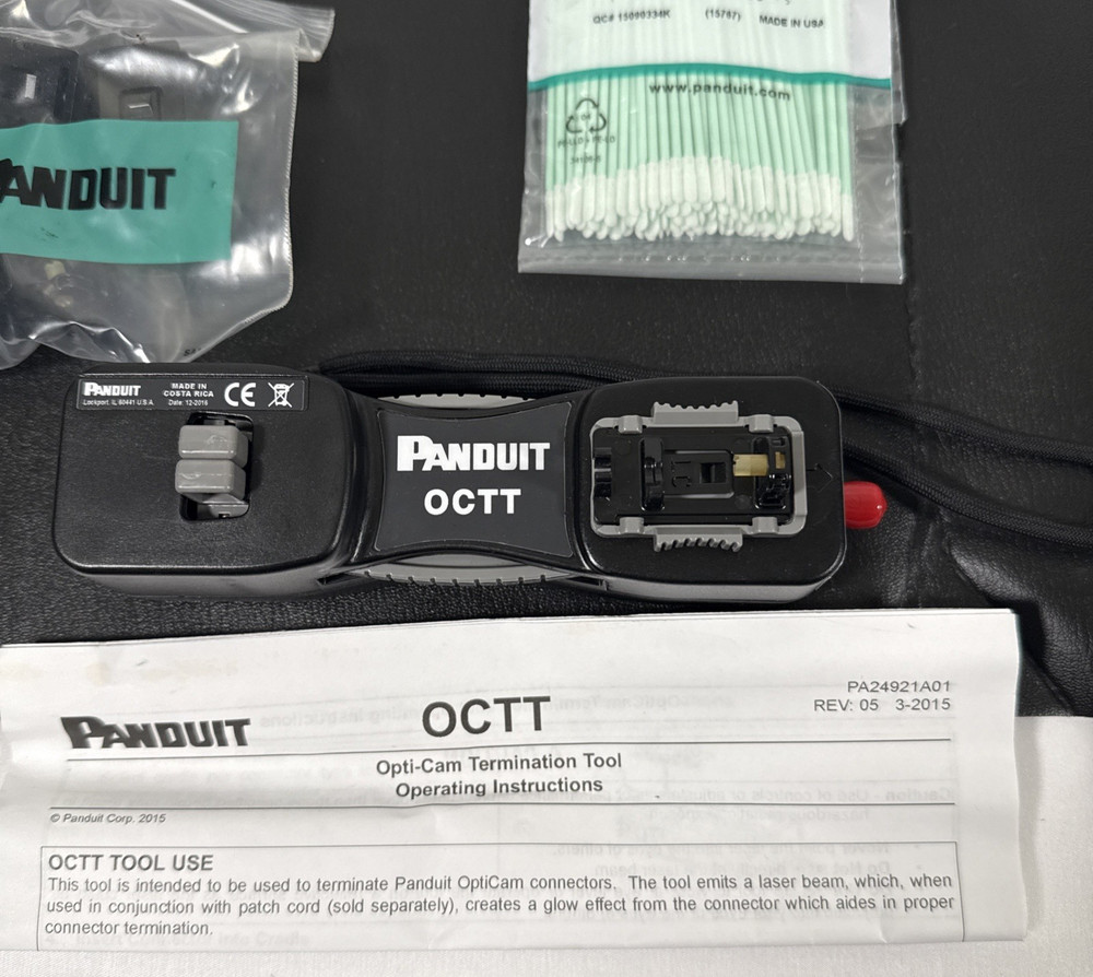 Panduit OptiCam Fiber Termination Kit With Case