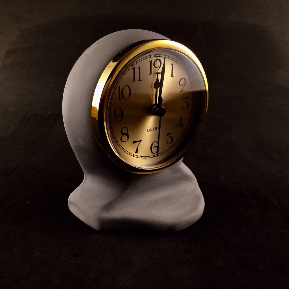 Stone Desk Clock (Grey)