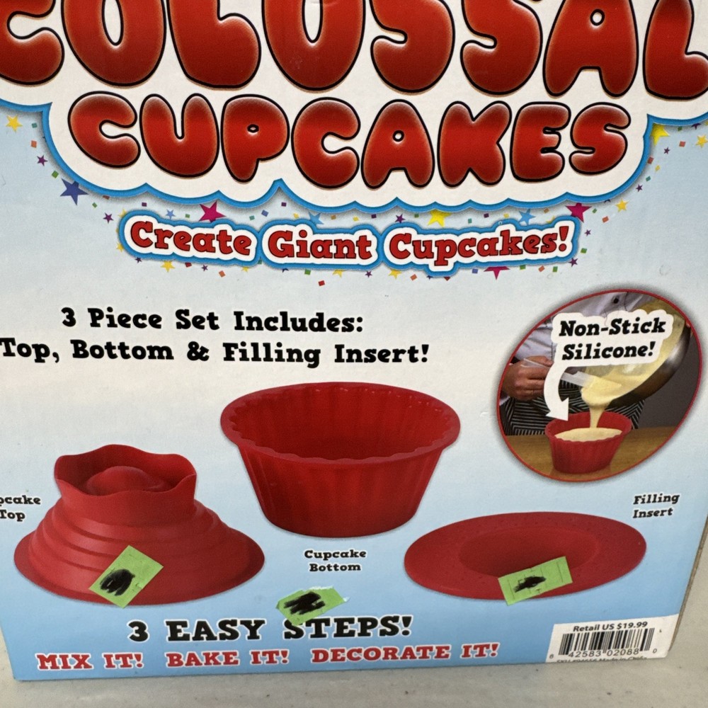 Colossal Cupcakes Giant Silicone Cupcake Maker US7