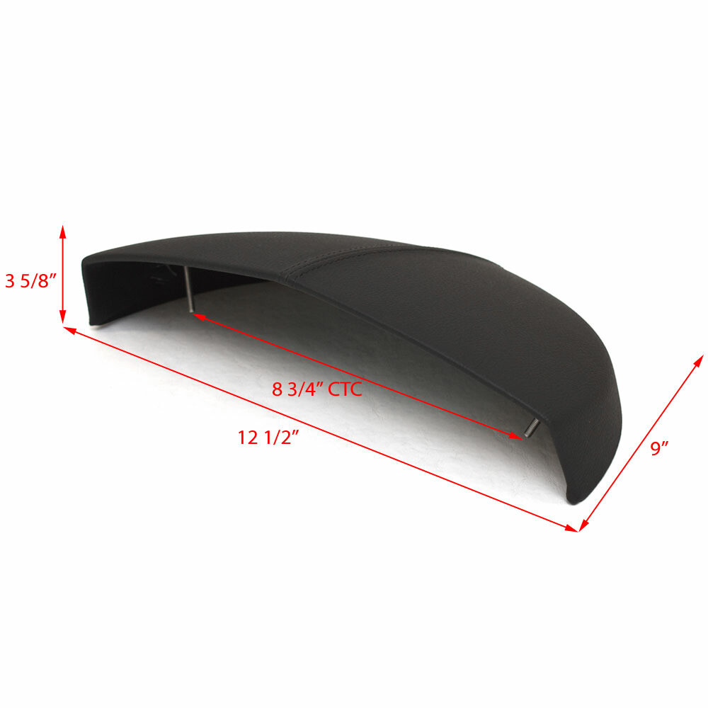 Crestliner Boat Visor Console Panel 2353160 | Super Hawk Black Vinyl
