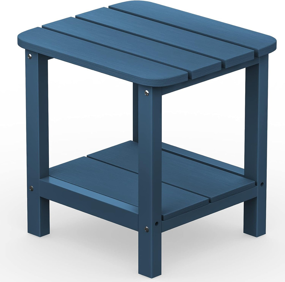 Adirondack Table Outdoor Side Table- Blue