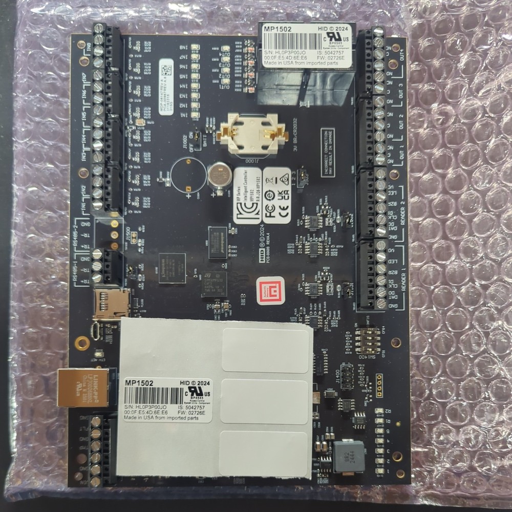 Mercury/ACRE MP1502 Controller Board 2 Readers 8 Inputs 4 Output- ACRE software