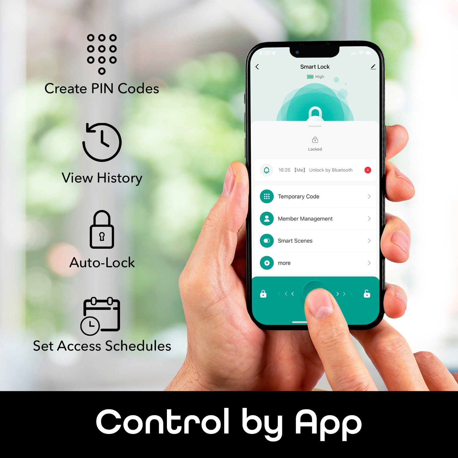 Geeni Keyless Entry Door Lock with Keypad, Smart Locks for Front Door